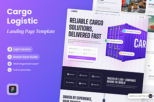 Cargix - Cargo Logistic Landing Page, a Websites & App Template by SLAB! Design