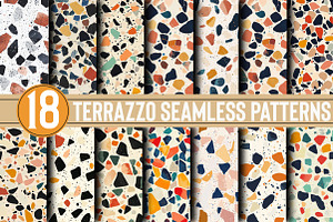 Terrazzo Seamless Patterns, a Pattern Graphic by DreamCafeArt