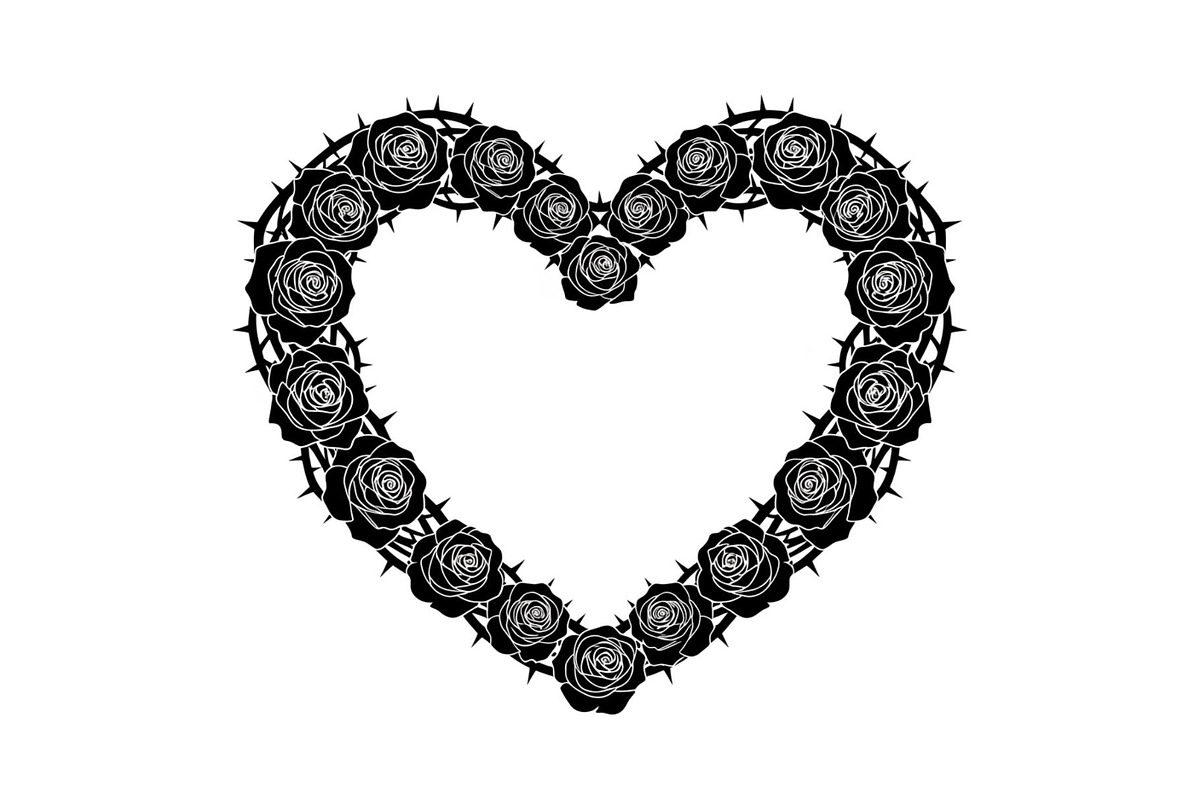 Floral Heart Wreath SVG Bundle, an Illustration by Gaye Art (Photo 23 of 31)