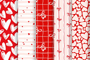 Red Hearts Valentines Day Papers, a Pattern Graphic by ilonitta (Thumbnail 3 of 10)
