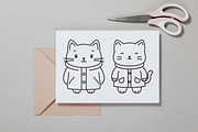 12 Funny Cat Wearing Jacket Coat, an Animal Illustration by jongcreative (Thumbnail 5 of 6)