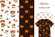 Watercolor Autumn Backgrounds Pack, a Pattern Graphic by ZabolotnaArt (Thumbnail 5 of 7)