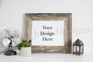 Frame Mockup Stock Photo