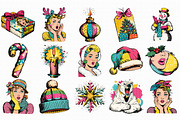 Pop Art Christmas 2026 Clipart, an Illustration by Libby Wishes (Thumbnail 7 of 7)