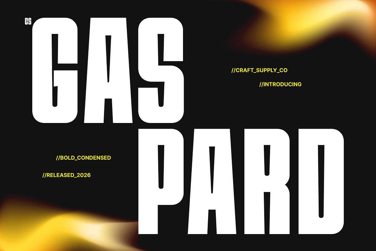 CS Gaspard – Condensed Font, a Sans Serif Font by Craft Supply Co. (Photo 1 of 8)