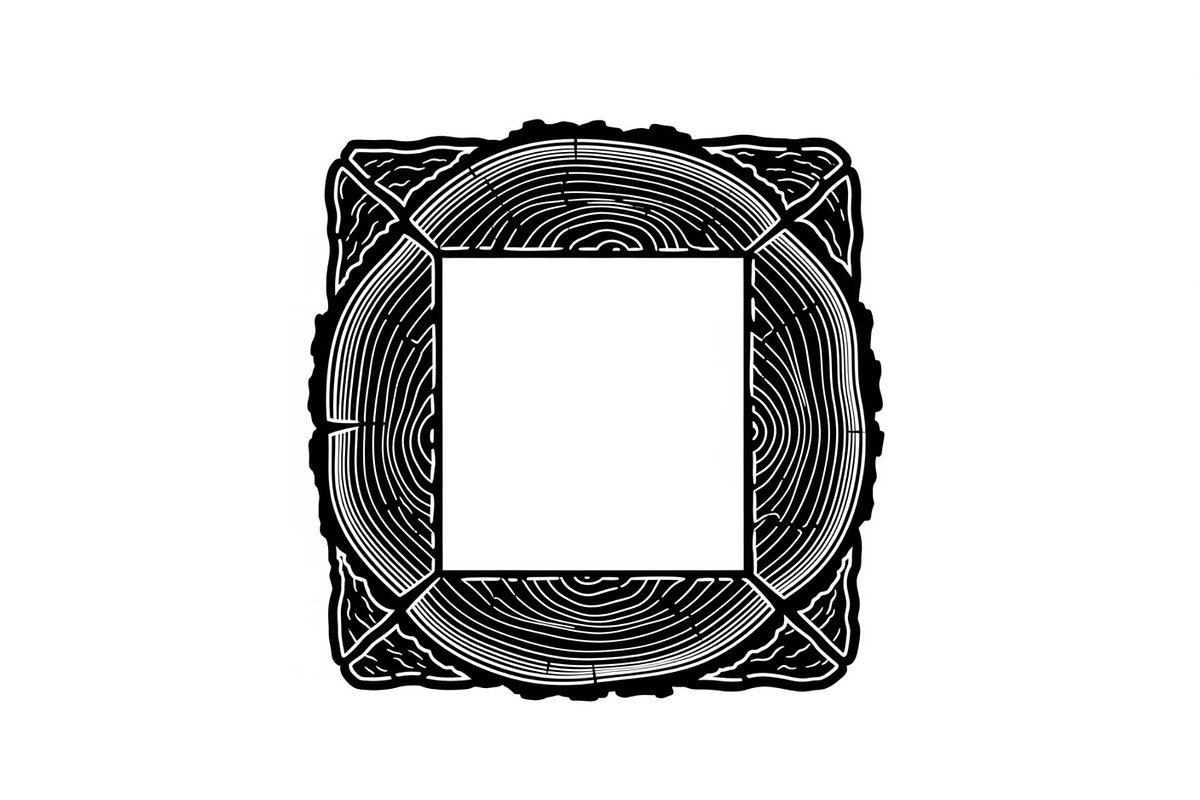 Rustic Wood Slice Frame Bundle, an Illustration by yasushie (Photo 28 of 31)