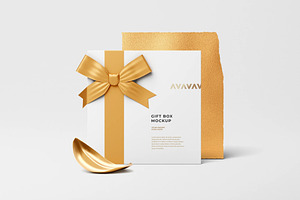 Gift Box Mockup, a Packaging Mockup by zpackcreative
