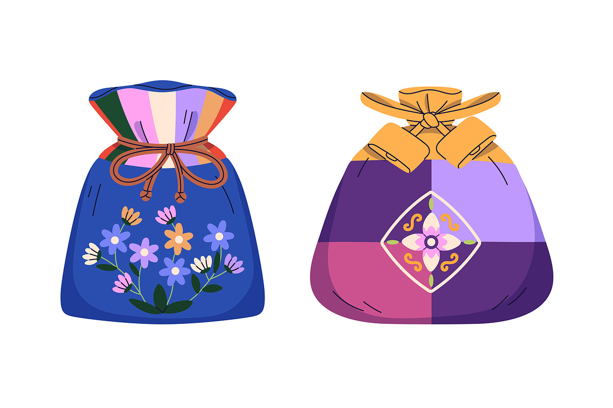 Lucky bags for Chinese holiday set, an Object Illustration by Good Studio (Photo 3 of 6)