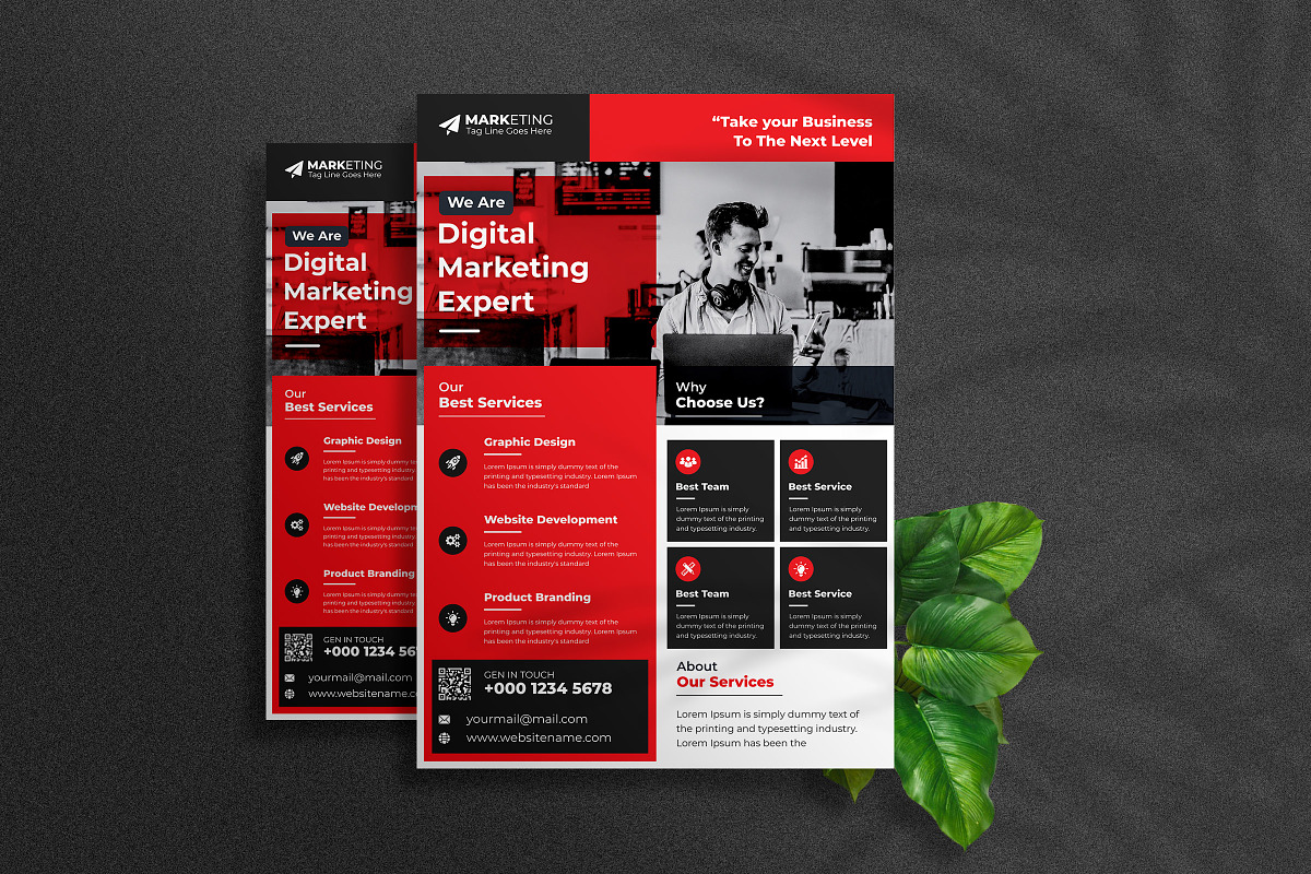 Corporate Theme Business Flyer, a Marketing Template by Graphiexperto (Photo 3 of 6)