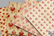 Old Vintage Valentine Heart Grudge, a Pattern Graphic by Fine Purple Elephant (Thumbnail 3 of 5)