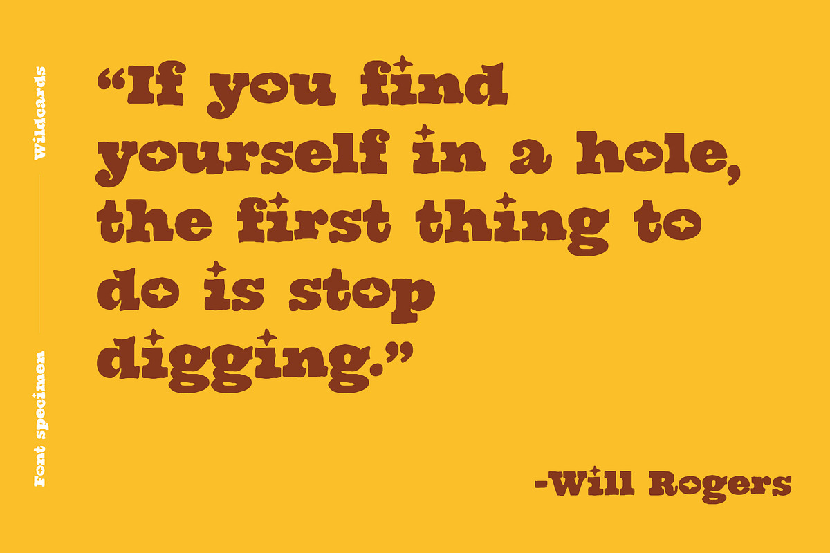 Wildcards, a Slab Serif Font by Midnight Grim (Photo 6 of 7)