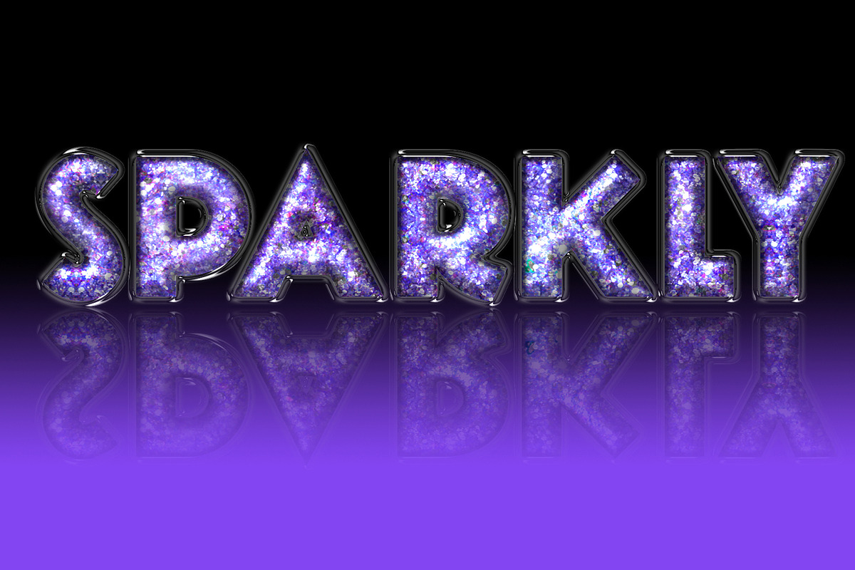 Make Text into GLITTER-filled GLASS!, an Illustration by Blue Lightning TV (Photo 3 of 5)
