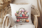 Whimsical Easter Egg Basket Clipart, an Illustration by OK Design (Thumbnail 6 of 6)