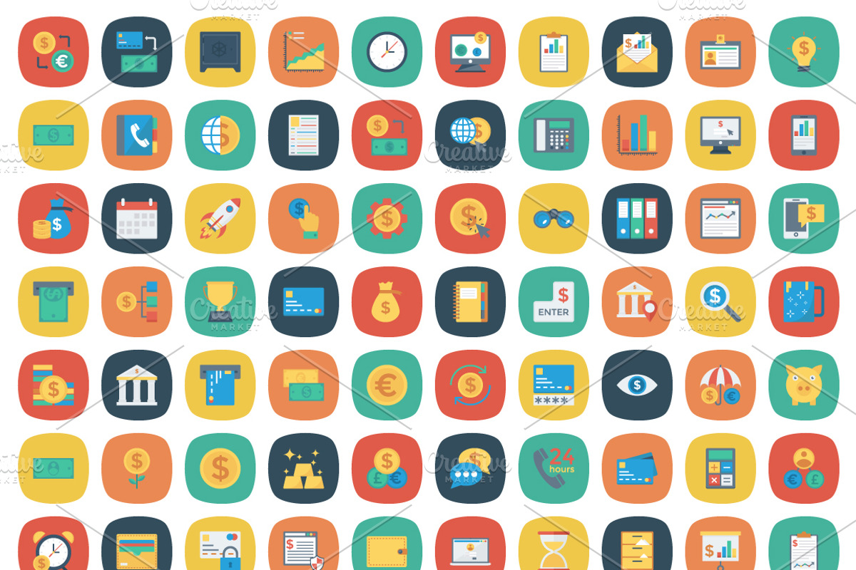 Banking & Finance Bundle Pack, an Outline Icon by Dinosoftlabs (Photo 6 of 11)