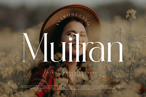 Muilran elegant Ligature Serif, a Serif Font by Alfinart