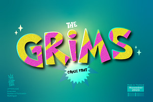 The Grims, a Sans Serif Font by BBtypeStudios