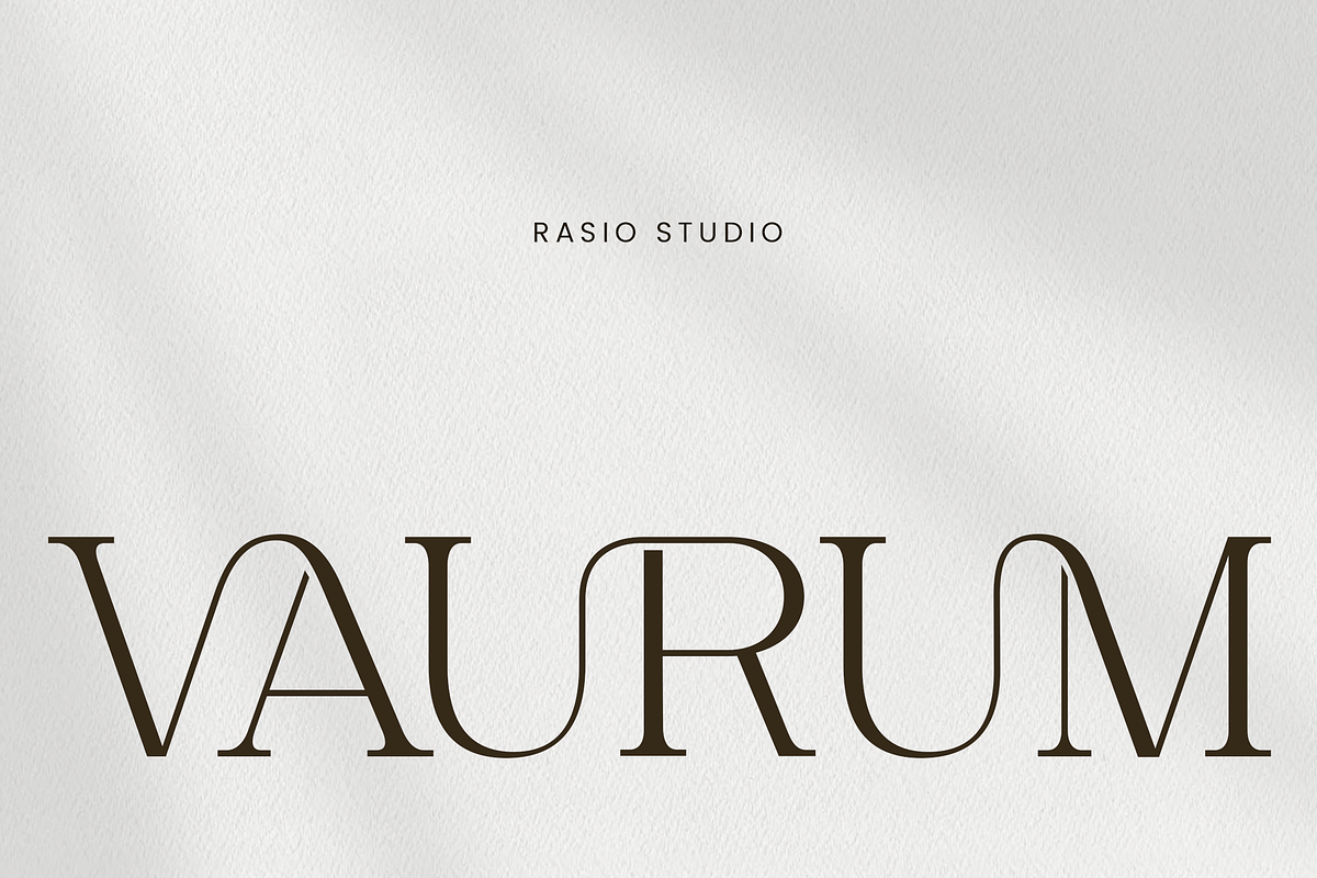 Vaurum Modern Elegant Serif Font, a Serif Font by Rasio Studio (Photo 1 of 9)