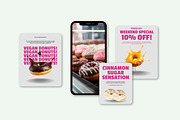 Canva Bakery & Donut Instagram Kit, a Design Template by SecondBrain Store (Thumbnail 5 of 10)