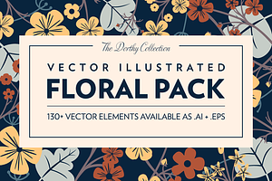 Vector Illustrated Floral Pack