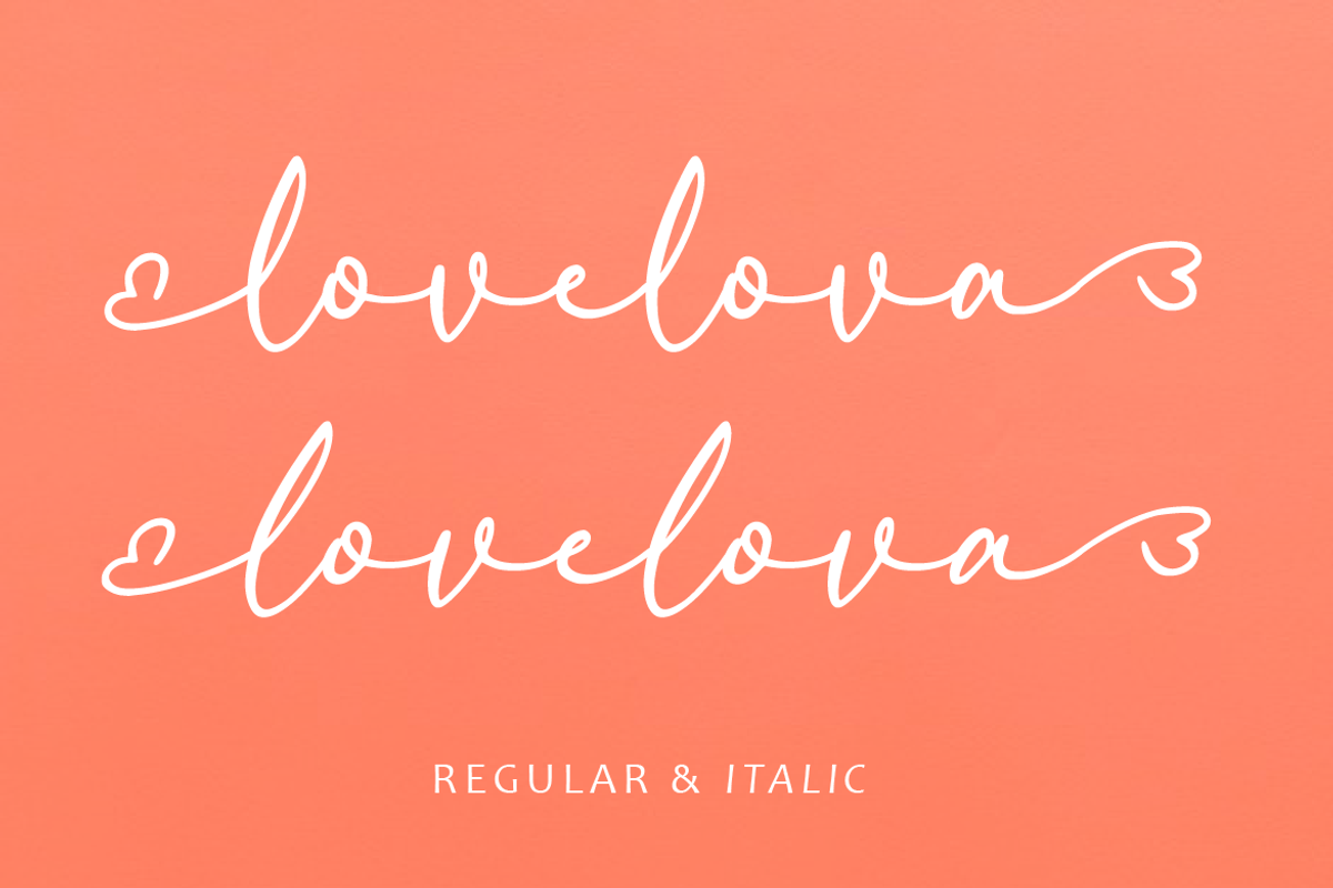Lovelova, a Script Font by AMINMARIO (Photo 6 of 7)