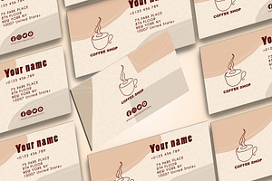 Coffee Bussiness Card With Bohostyle