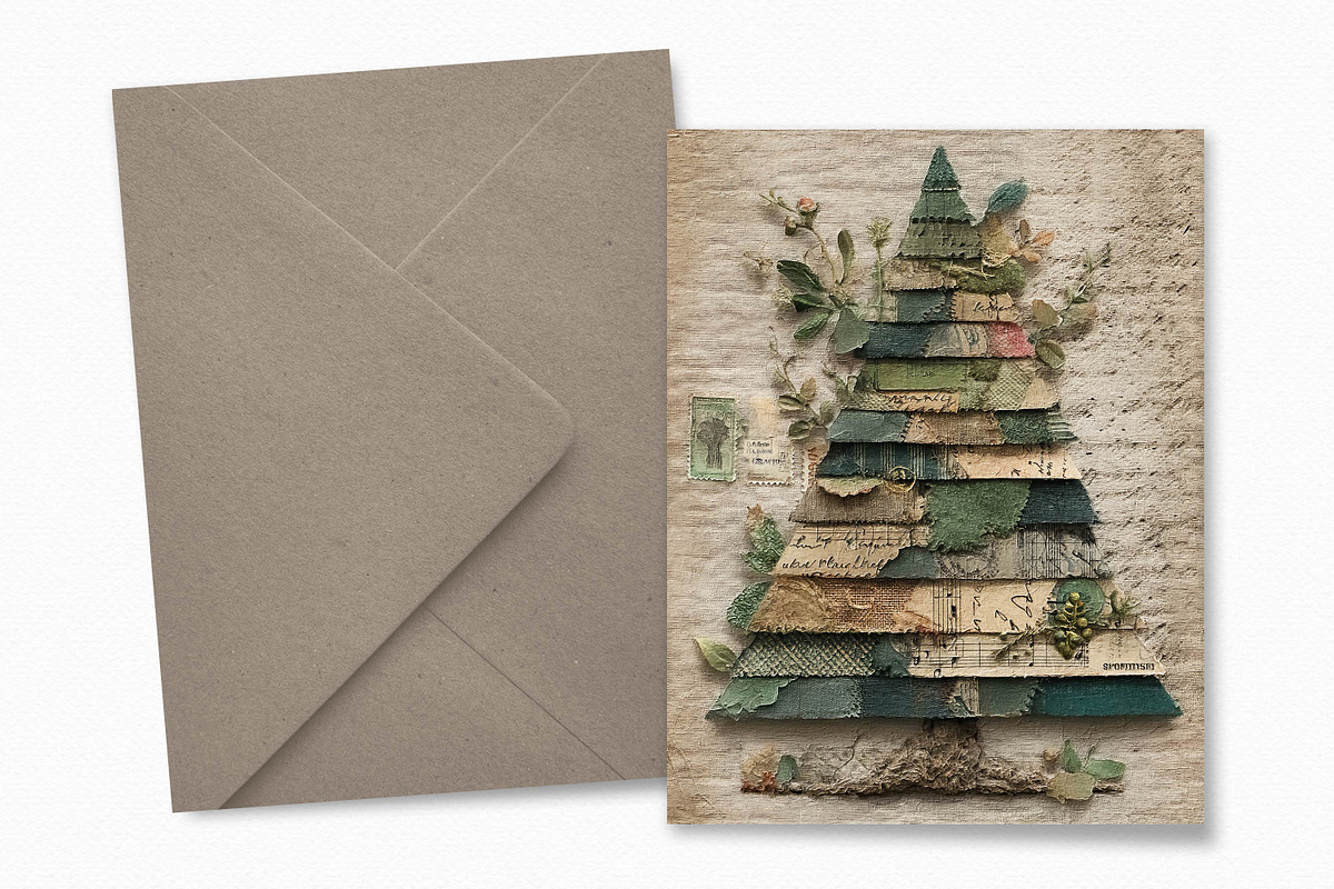 Vintage Christmas Trees, a Decorative Illustration by rileyBgraphics (Photo 3 of 5)
