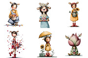 Whimsical Winter Kids Clipart, an Illustration by DreamArtGraphic (Thumbnail 2 of 5)