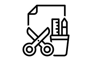 Crafts handiwork black icon, an Outline Icon by Creative priyanka