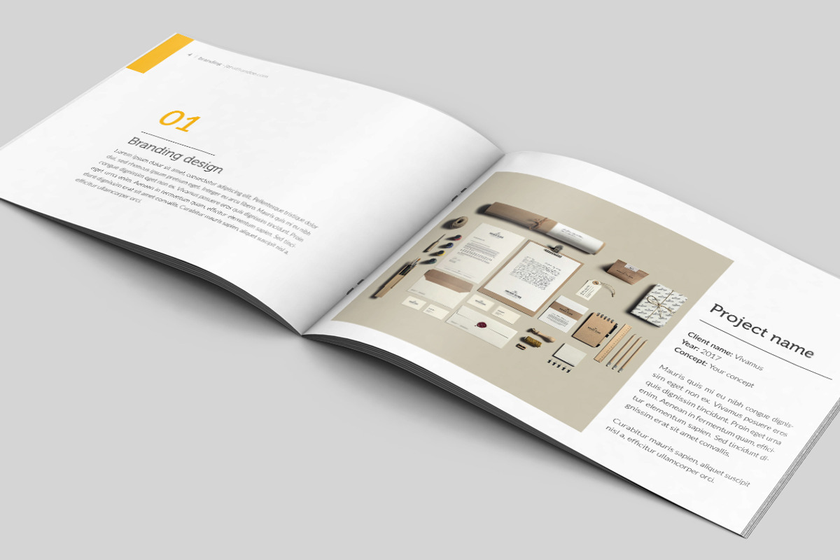 Graphic Design Portfolio Brocure A4, a Brochure Template by buttonpl (Photo 3 of 10)