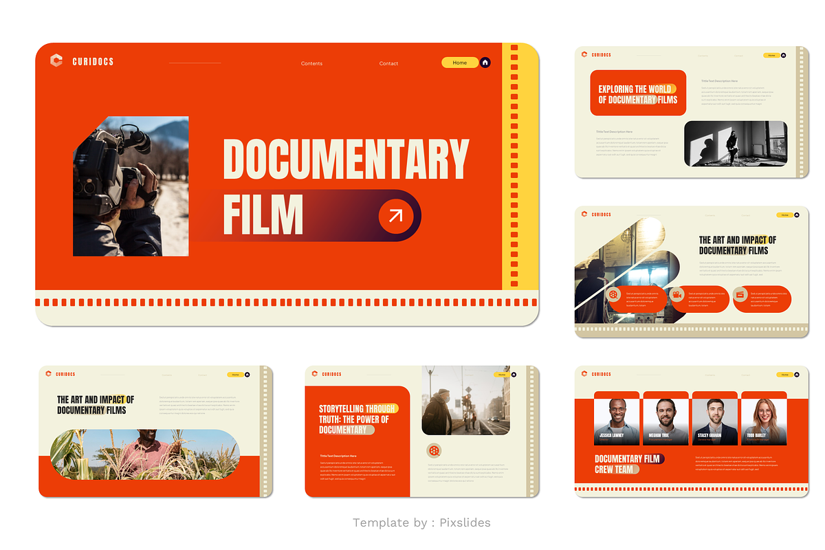 Documentary Film PowerPoint, a Presentation Template by Pixslides (Photo 2 of 7)