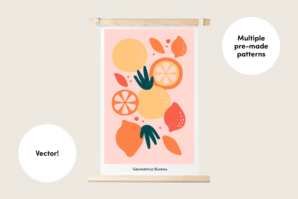 Contemporary Fruit, a Pattern Graphic by Geometrica Bureau (Photo 3 of 13)