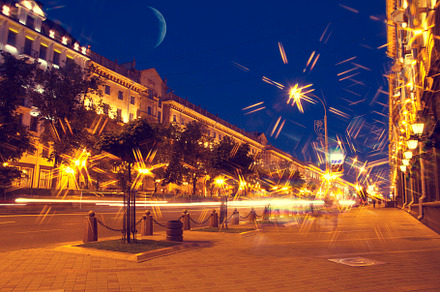 city nightlife, a Photo by Pictures for you!!!!!!!!!