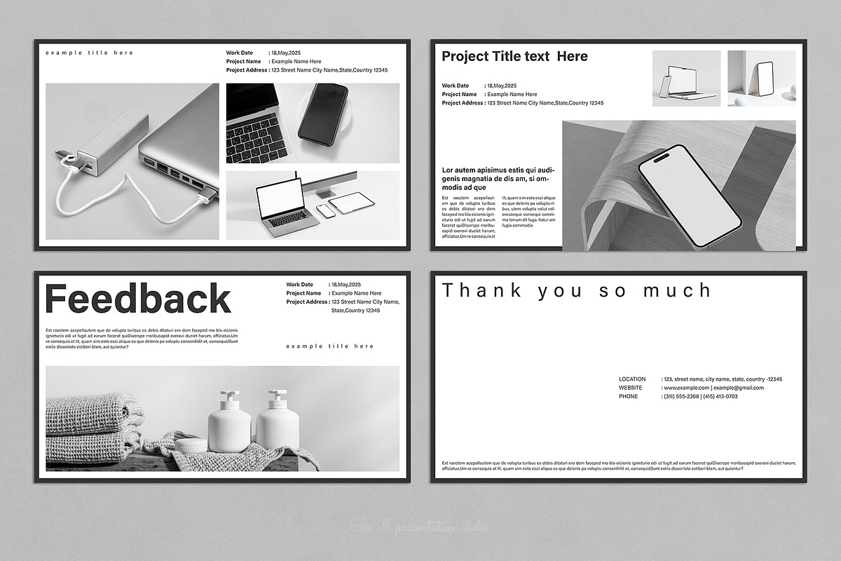 Graphic Design Presentation Template, a Presentation Template by E-Type