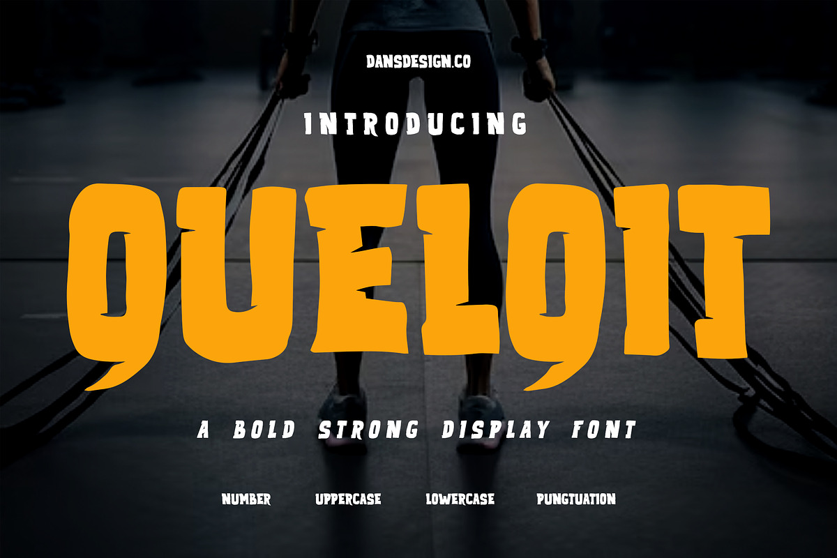Quelqit Bold Comic Display Font, a Symbol Font by dansdesign (Photo 1 of 12)