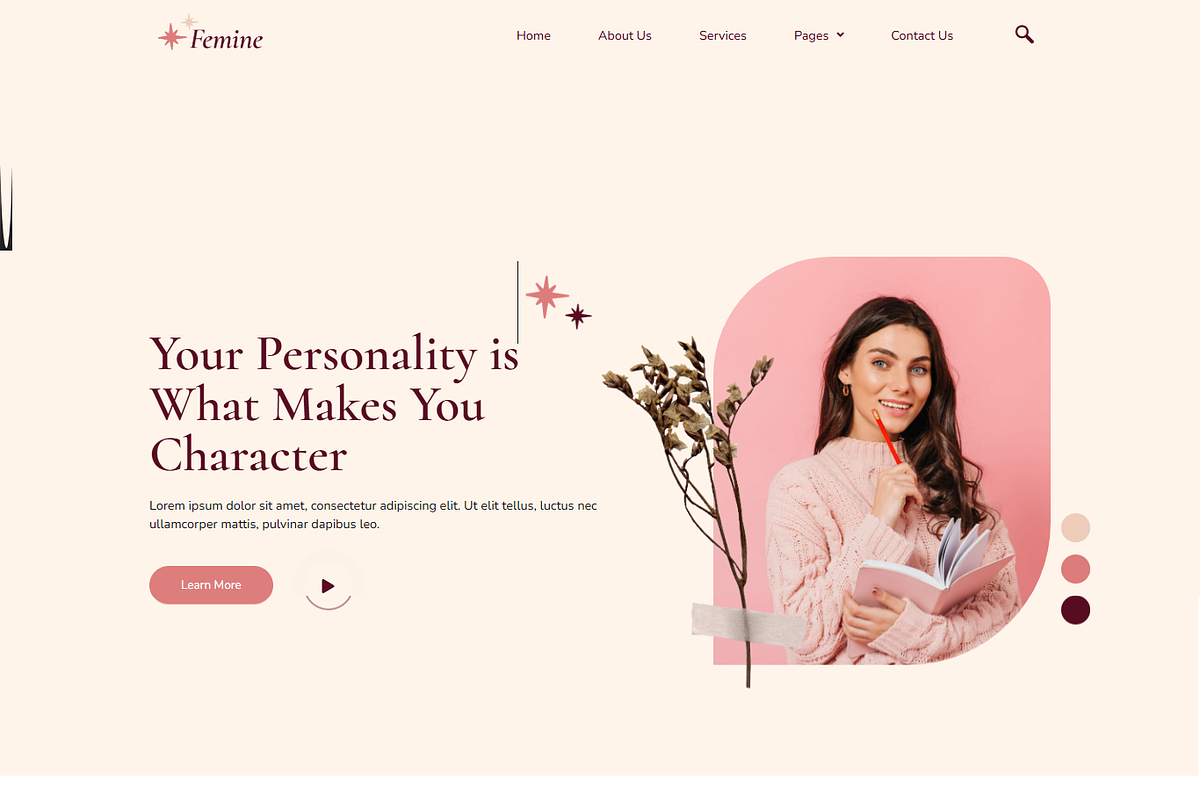 Feminine Life Coach Elementor Kit, a Landing Page Template by MasterDesigns (Photo 1 of 8)