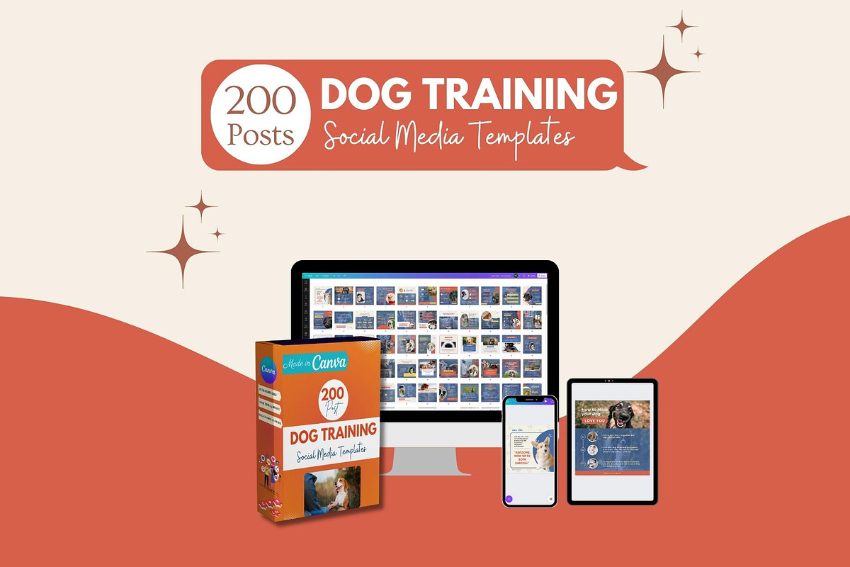 200 Dog Training Canva Templates, a Social Media Template by Viral Content Design (Photo 7 of 7)