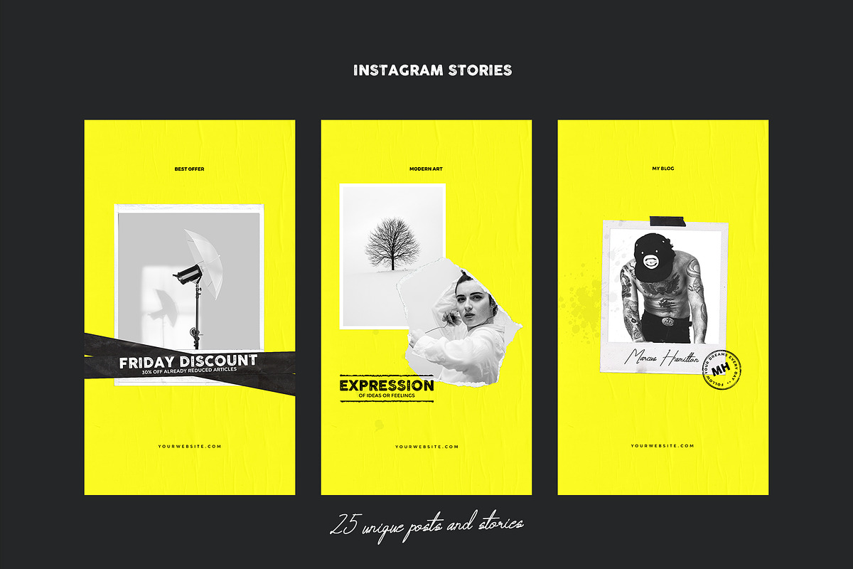 Striking Instagram Stories and Posts, a Social Media Template by Imagination Area (Photo 3 of 7)
