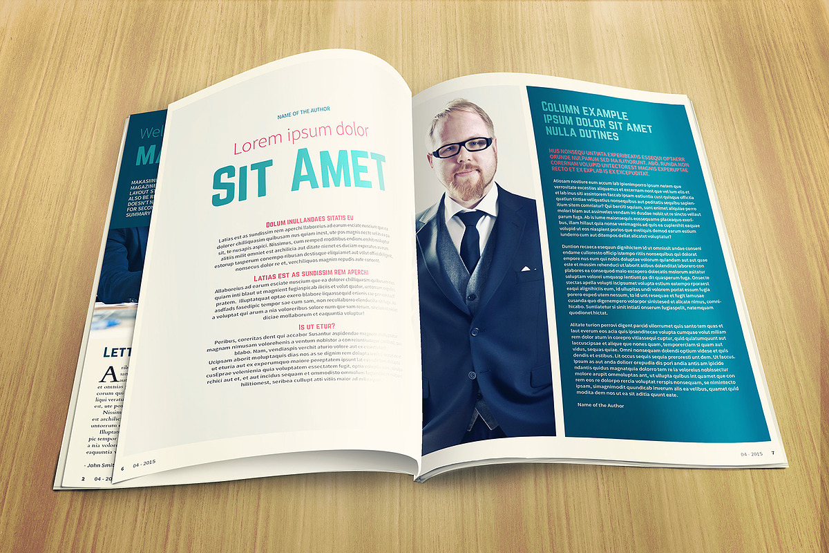 Makasiini - Indesign mag template, a Magazine Template by Mikko Lemola (Photo 3 of 5)