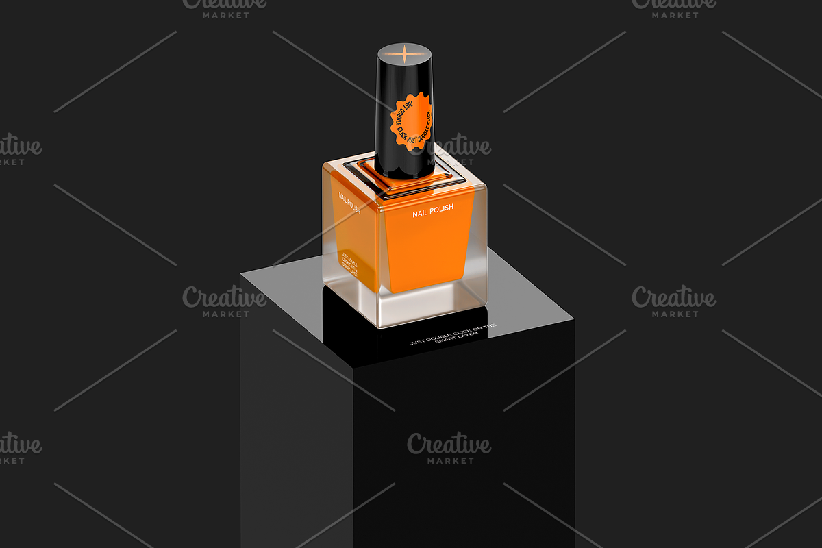 Nail Polish Packaging Mockup, a Packaging Mockup by Transly Graphics (Photo 1 of 3)