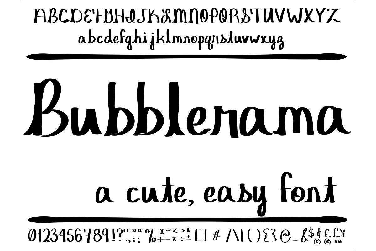 Font Bubblerama Cute Creative Sans, a Sans Serif Font by PageLightStudios (Photo 4 of 4)