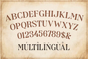 Devils Cut - Vintage Label Typeface, a Serif Font by Surplus Type Co (Thumbnail 6 of 9)