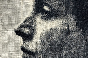 Profile of a face in black and white, a Photo by Beautiful things