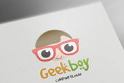 Geek Boy Logo, a Branding & Logo Template by Vectorwins Premium Shop (Thumbnail 1 of 2)