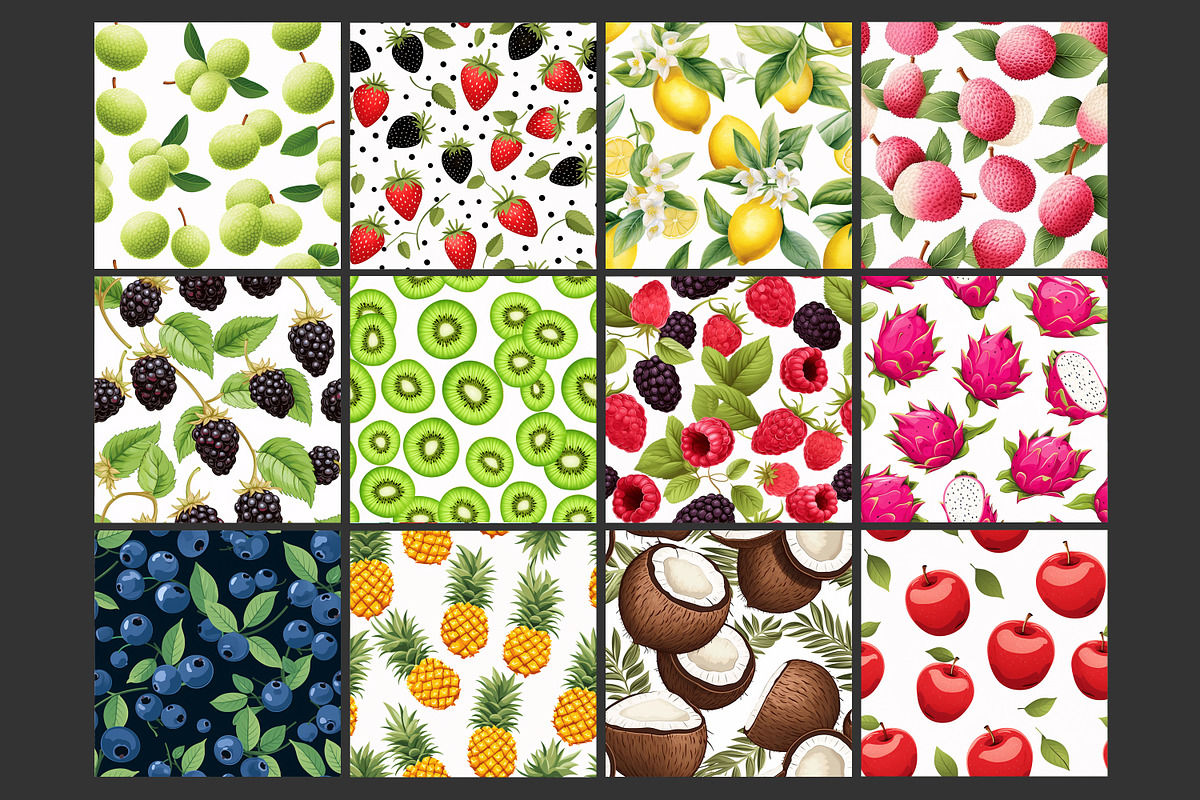 Fruits Seamless Pattern, a Pattern Graphic by Forhadx5 (Photo 10 of 16)