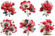 Spring Cosmos Flower Clipart, an Illustration by CraftArtStudio (Thumbnail 6 of 6)