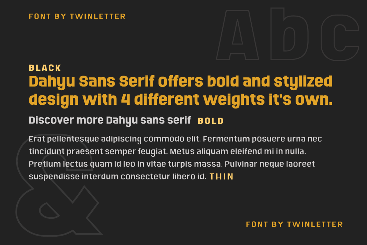 Dahyu, a Sans Serif Font by twinstd (Photo 2 of 12)