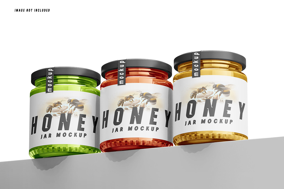 Honey Jar Mockup Set, a Packaging Mockup by pixelmock (Photo 14 of 15)