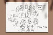 MY LITTLE BABY one line art, a Healthcare Illustration by velychko.ua (Thumbnail 4 of 8)