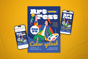 Art Festival Event Flyer Set