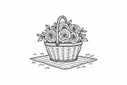 Flower Basket Bundle, an Illustration by musafir_fashion (Thumbnail 3 of 9)